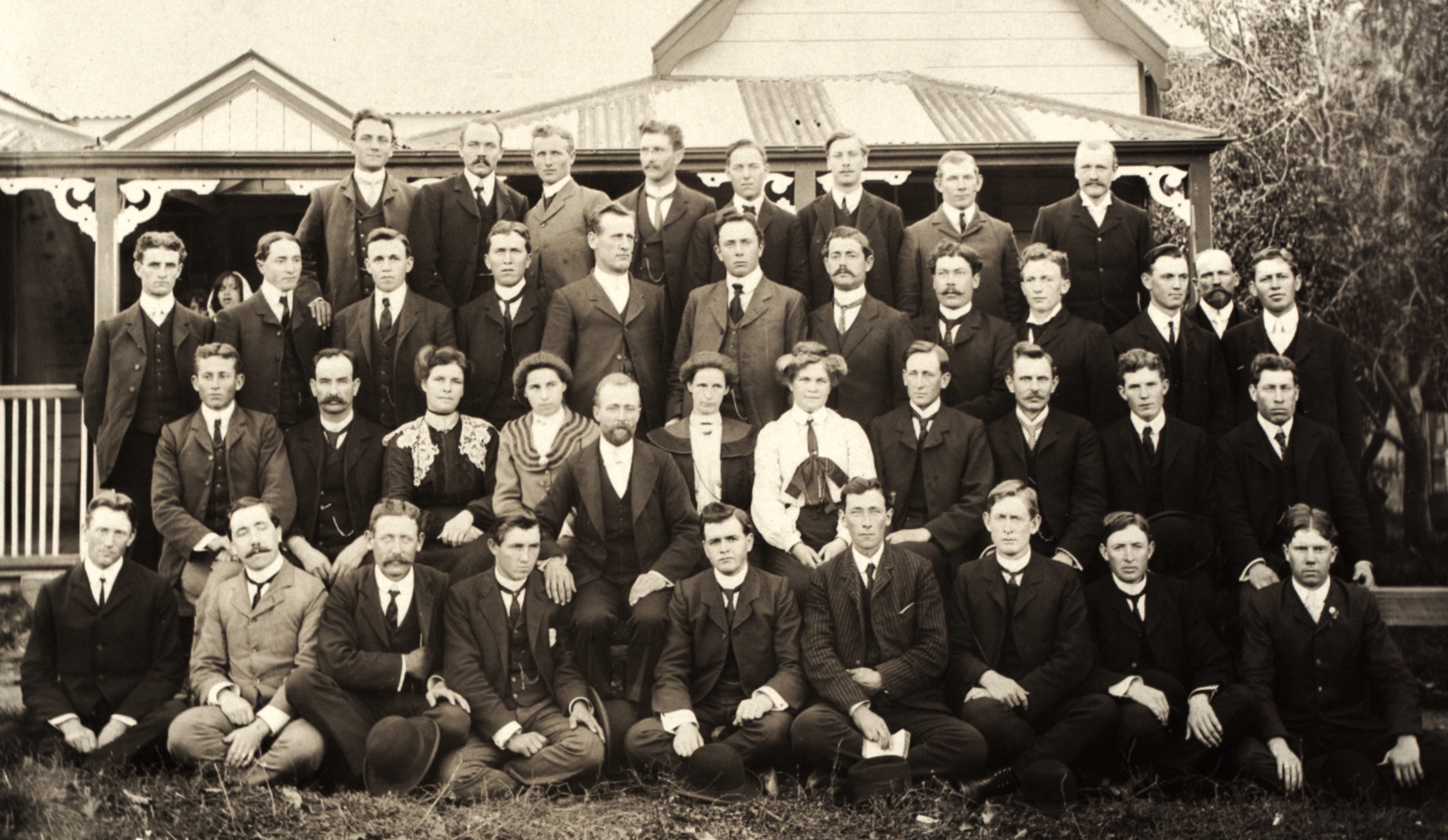 Missionaries at the Hui Tau Moawhango, New Zealand,  1904 April